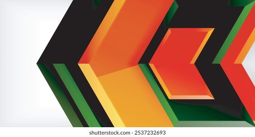 Technology dynamic arrow geometric background. Vector Illustration For Wallpaper, Banner, Background, Card, Book Illustration, landing page