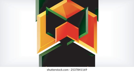 Tecnologia de seta dinâmica geométrica de fundo. Ilustração vetorial para papel de parede, banner, plano de fundo, cartão, ilustração de livro, página inicial
