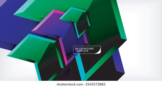 Technology dynamic arrow geometric background. Vector Illustration For Wallpaper, Banner, Background, Card, Book Illustration, landing page