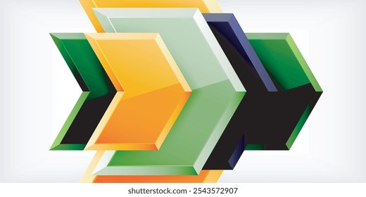 Technology dynamic arrow geometric background. Vector Illustration For Wallpaper, Banner, Background, Card, Book Illustration, landing page