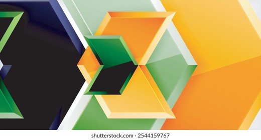 Technology dynamic arrow geometric background. Vector Illustration For Wallpaper, Banner, Background, Card, Book Illustration, landing page