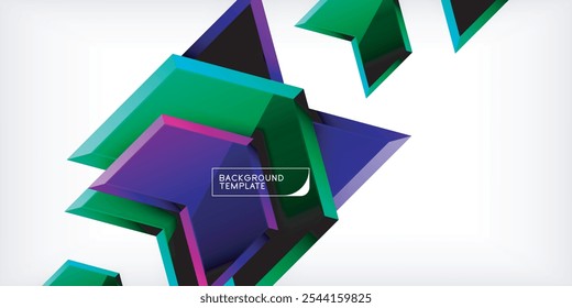 Technology dynamic arrow geometric background. Vector Illustration For Wallpaper, Banner, Background, Card, Book Illustration, landing page