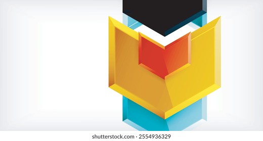Technology dynamic arrow geometric background. Vector Illustration For Wallpaper, Banner, Background, Card, Book Illustration, landing page