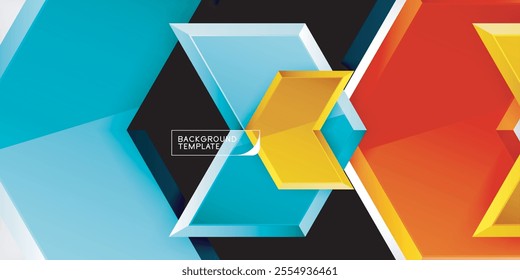 Technology dynamic arrow geometric background. Vector Illustration For Wallpaper, Banner, Background, Card, Book Illustration, landing page