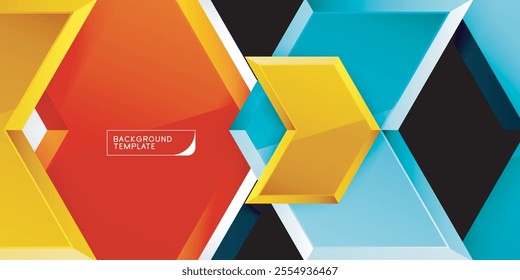 Technology dynamic arrow geometric background. Vector Illustration For Wallpaper, Banner, Background, Card, Book Illustration, landing page