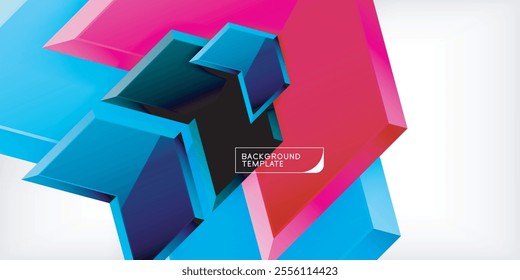 Technology dynamic arrow geometric background. Vector Illustration For Wallpaper, Banner, Background, Card, Book Illustration, landing page