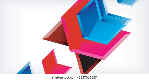 Technology dynamic arrow geometric background. Vector Illustration For Wallpaper, Banner, Background, Card, Book Illustration, landing page