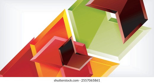 Technology dynamic arrow geometric background. Vector Illustration For Wallpaper, Banner, Background, Card, Book Illustration, landing page