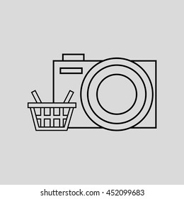 technology e-commerce buy online isolated, vector illustration eps10