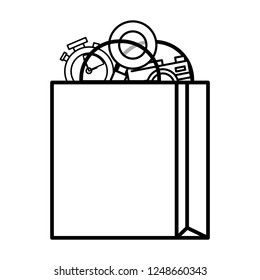 technology ecommerce shopping bag