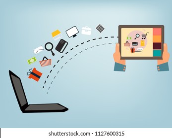 technology eCommerce vector  