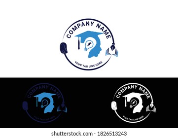 technology & e-learning logo or Icon vector template