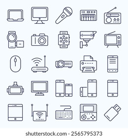 TECHNOLOGY - ELECTRONIC DEVICE ICON SET