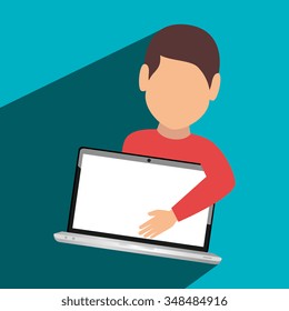 Technology electronic devices graphic design, vector illustration eps10