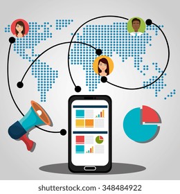 Technology electronic devices graphic design, vector illustration eps10