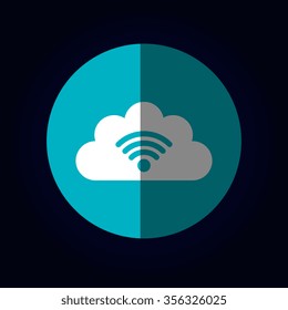 Technology and electronic devices graphic design, vector illustration