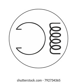 technology electronic icon sign symbol industrial wire connection design element for web and print