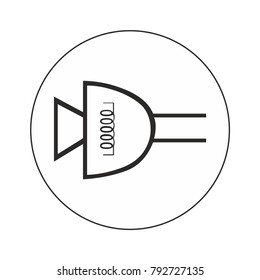 technology electronic icon wire connection design element for web and print
