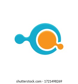 Technology element icon logo vector illustration design