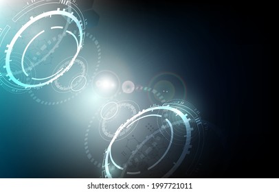Technology engineer power space vector background