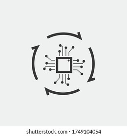 technology evolution vector icon innovation