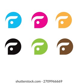 Technologie Fraktion Vektor Logo Design