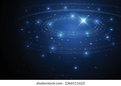 Technology fiber optics lights abstract background. Vector illustration