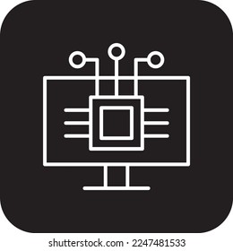 TECHNOLOGY Fintech startup icons with black filled line style
