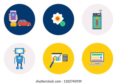 Technology Flat Icon Design