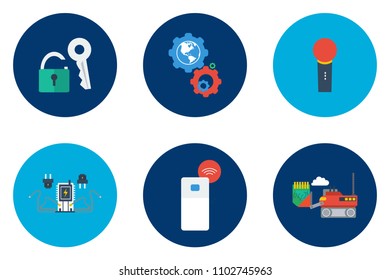 Technology Flat Icon Design