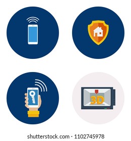 Technology Flat Icon Design