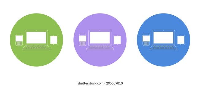 Technology flat icon pictogram, for design presentation in vector