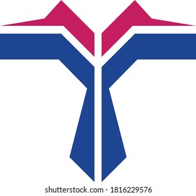 La tecnología está volando (logotipo e icono)
