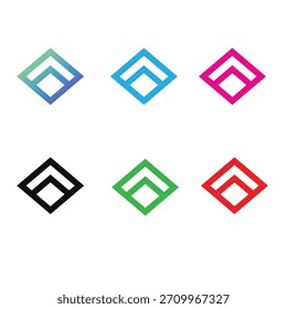 technology flyover triangle graphic design logo
