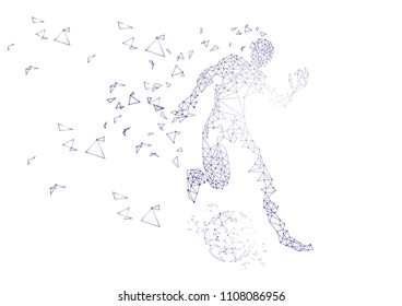 technology football background, vector