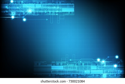 Technology Frame abstract blue background