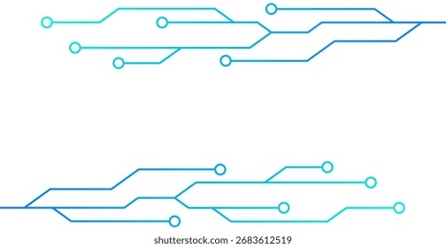 Plano De Fundo Da Estrutura Da Tecnologia Com Placa De Circuito. Ilustração de vetor. Papel de parede de negócios abstratos. Faixa