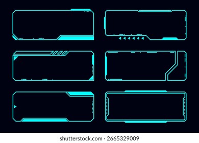 Tecnología marco HUD tecnología cyberpunk elemento de diseño