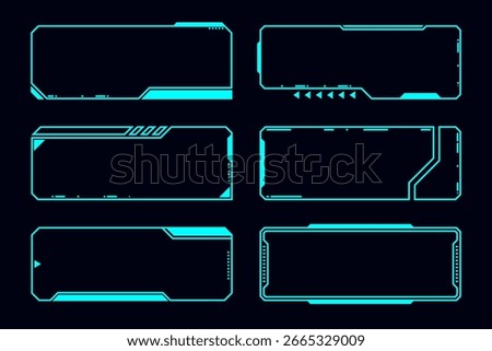 Technology frame HUD technology cyberpunk design element