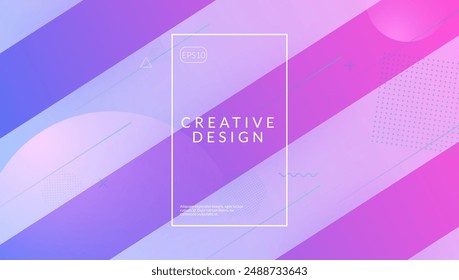 Technology Frame. Tech Vector Design. Blue Rainbow Art. Music Shapes. Neon Geometric Composition. Geometry Ui. Dark Landing Page. Pink Technology Frame
