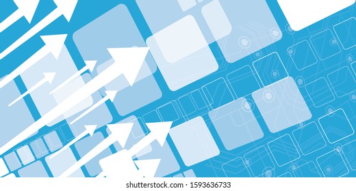 Technology future arrows abstract vector background, moving forward concept