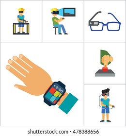 Technology Of Future Icon Set