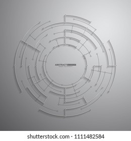 Technology and futuristic abstract background,digital illustration.Vector network and connection concept.Modern connecting dots.