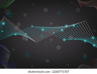 Technologie, futuristische abstrakte Hintergrund.technology, Digital-Netzwerk-Illustration