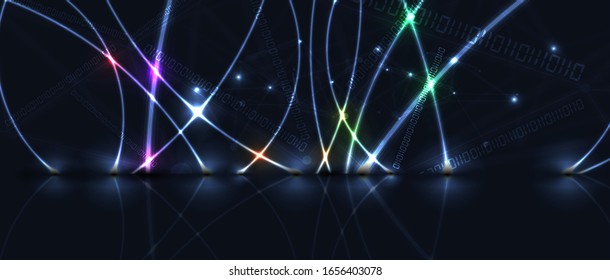 Technology futuristic background for business presentation