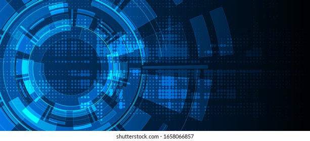 Technology futuristic background for business presentation