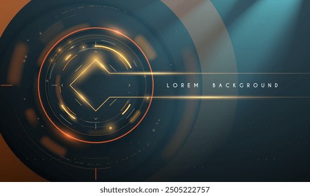 Technology futuristic background with light effect