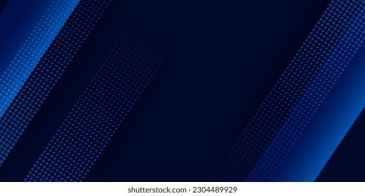 Technology futuristic background striped lines with light effect on blue background. Space for text