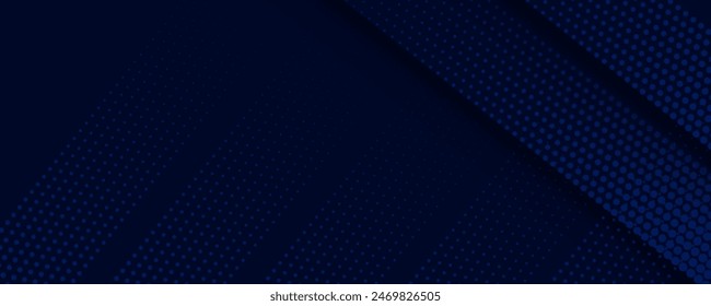 Technology futuristic background striped lines with light effect on blue background. Space for text