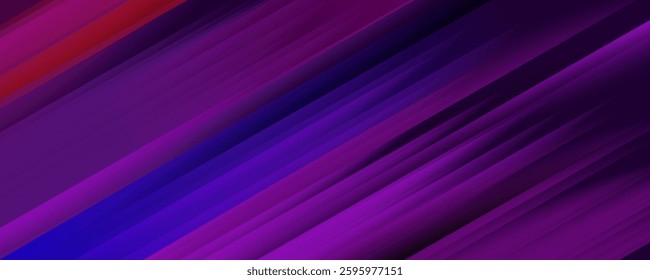 Technology futuristic background striped lines with light effect on blue background. Space for text. Vector illustration